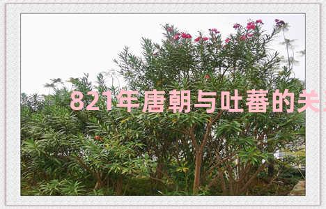 821年唐朝与吐蕃的关系