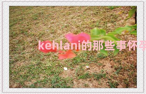 kehlani的那些事怀孕